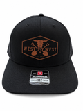 West to West Skull Patch Trucker Hat - Black
