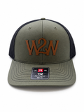 West to West Classic Trucker Hat - Olive/Black