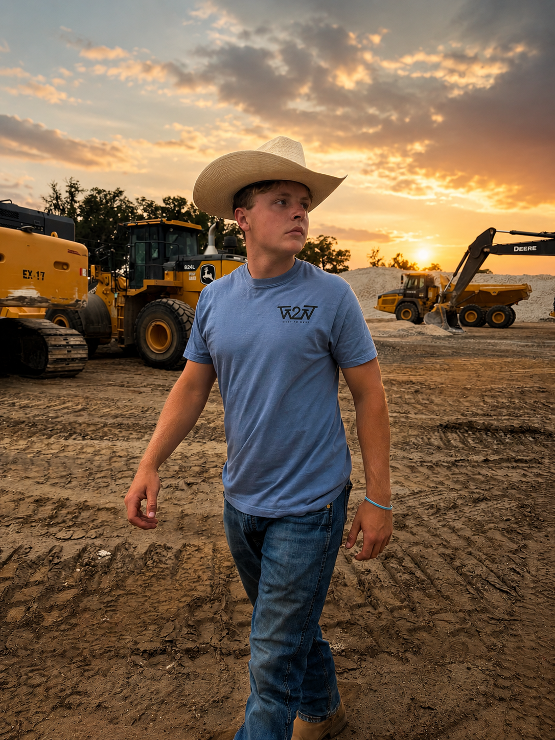 The Workhorse Tee - Blue Jean