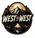West to West Mountain Badge Sticker