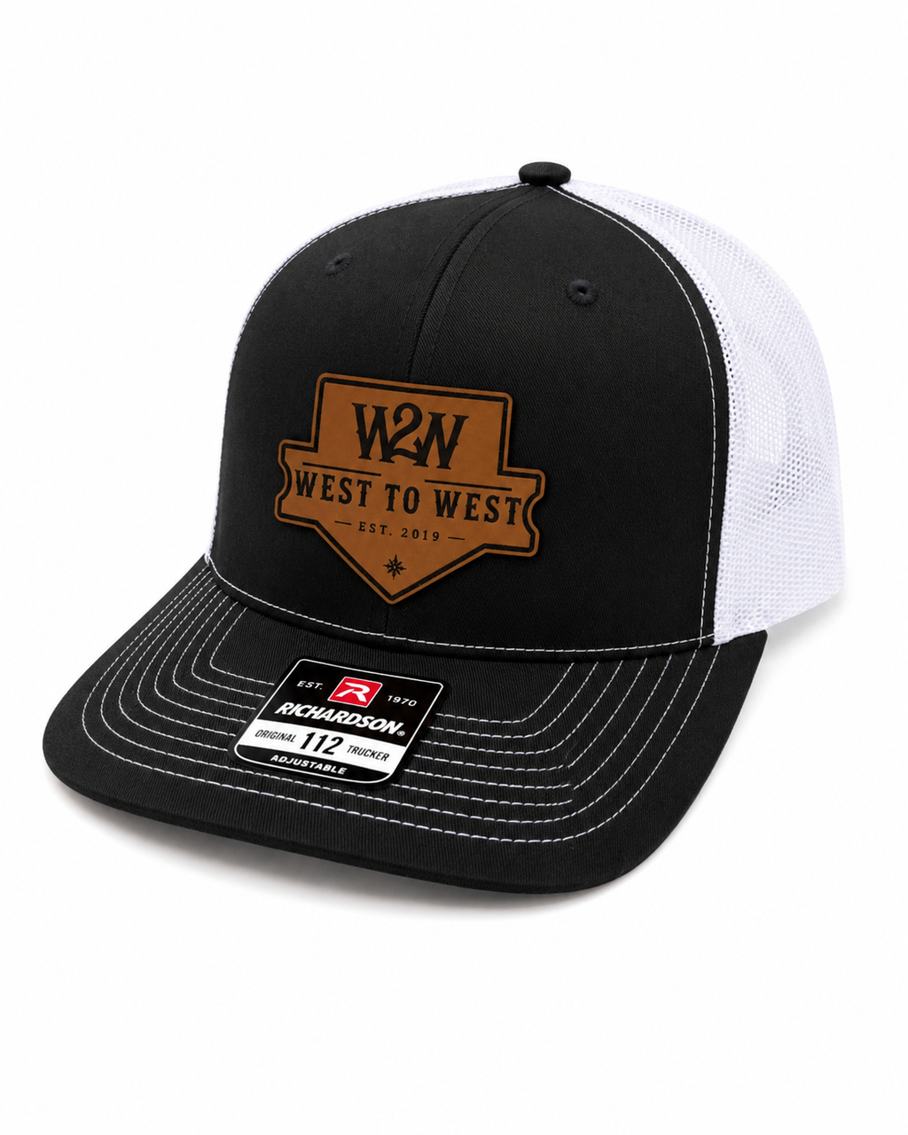 West to West Heritage Trucker Hat - Black/White