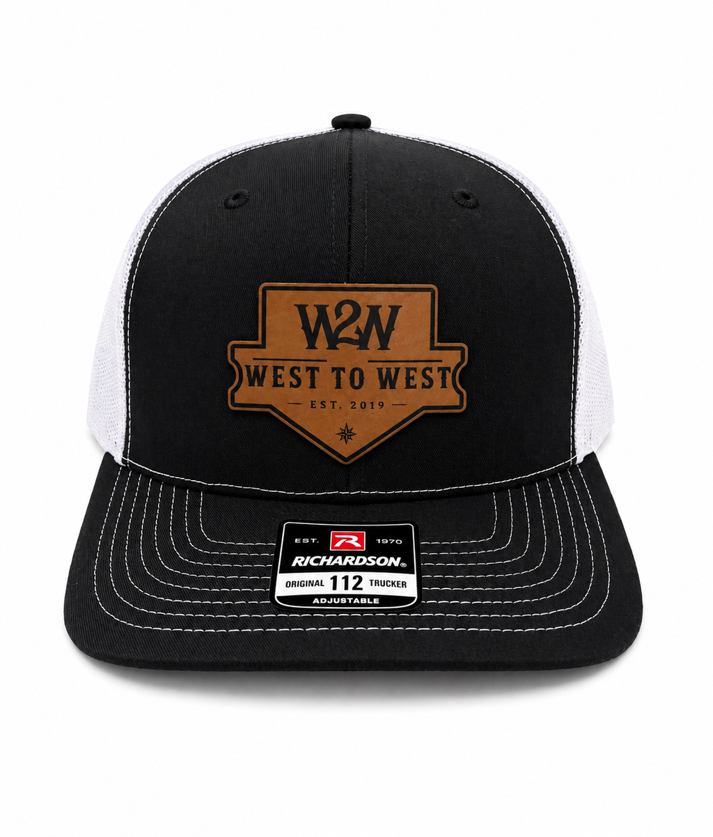 West to West Heritage Trucker Hat - Black/White