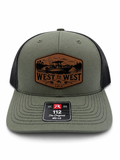 West to West Offshore Patch Hat - Olive/Black