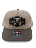 West to West Skull Patch Hat - Khaki/Brown