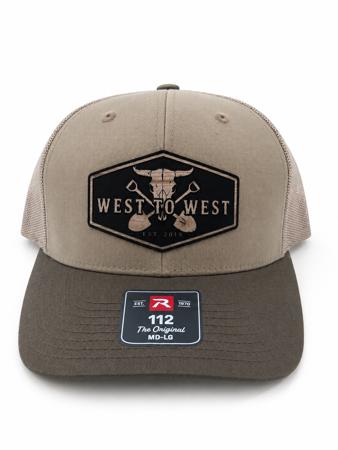 West to West Skull Patch Hat - Khaki/Brown