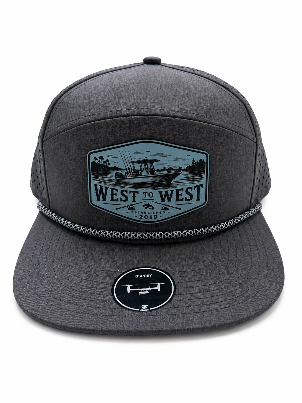 West to West Offshore Rope Hat - Charcoal
