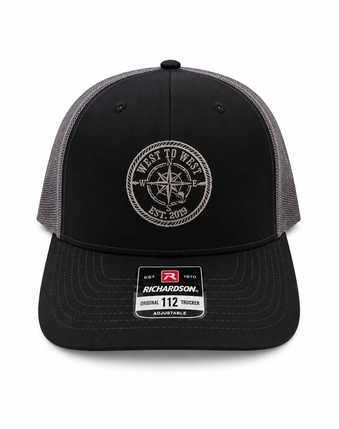 West to West Compass Hat - Black/Charcoal